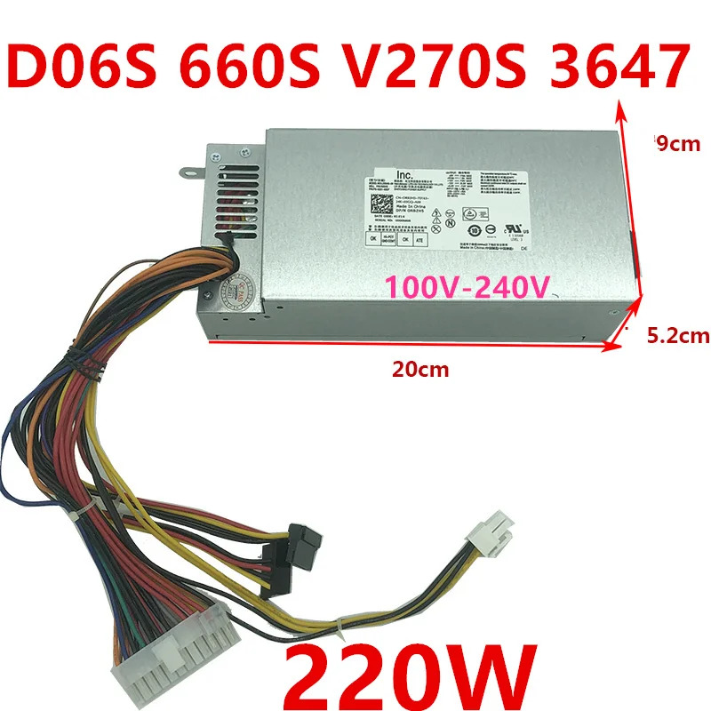 Dell ITX D06S 660S V270S 3647 220W 460W L220AS-00 H220NS-00 PS-5221-9 DPS-220UB A FSP220-50SBV 새 전원