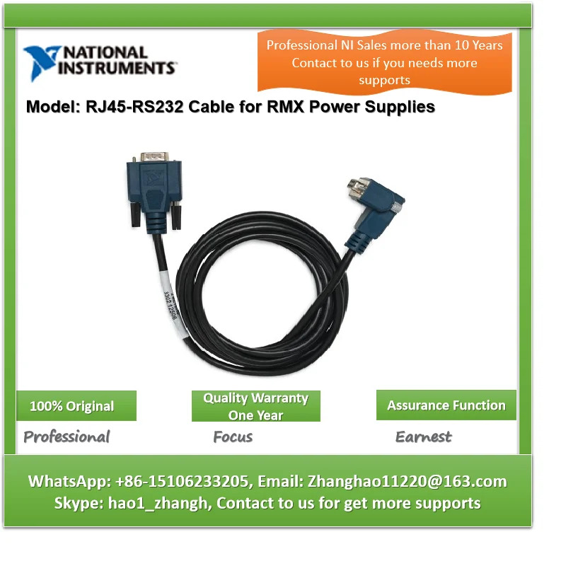 RMX 전원공급장치NI RJ45-RS232 케이블 786819-02 프로그래밍 전원 기기 모듈