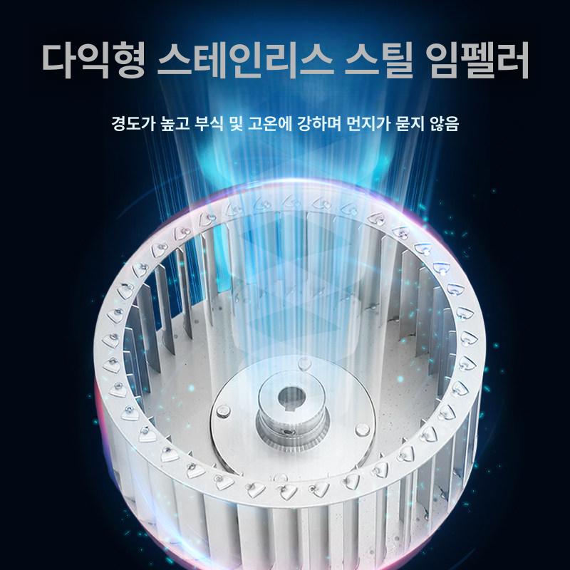 스테인레스 고압송풍기 고온용 고풍량 시로코팬 플랜지형 환풍기 통풍 삼상 원심형 - 상세 이미지 4