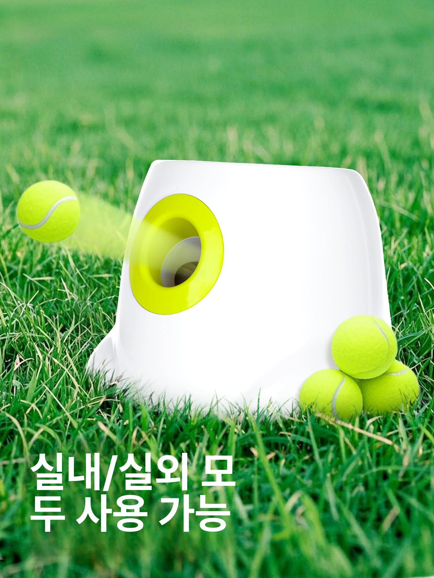 강아지 공놀이기 반자동 테니스 운동 혼자 발사기 장려기 기구 반려견 자동공던지기 - 상세 이미지 2