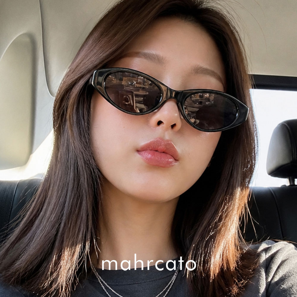 마르카토 스톰 선글라스 storm c001 블랙 캣아이 뿔테 - 상세 이미지 5