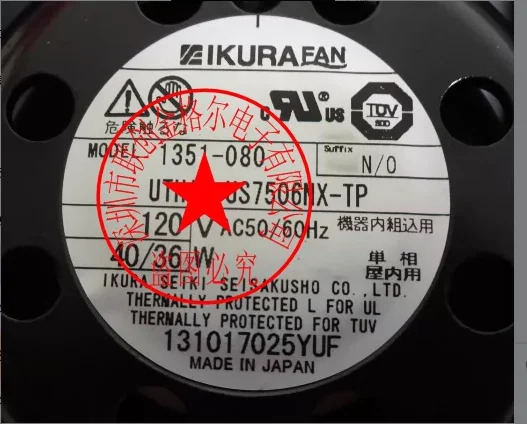 오리지널 일본 팬 UTHA1 US7506NX-TP 120V 40 W 36W 1351-080