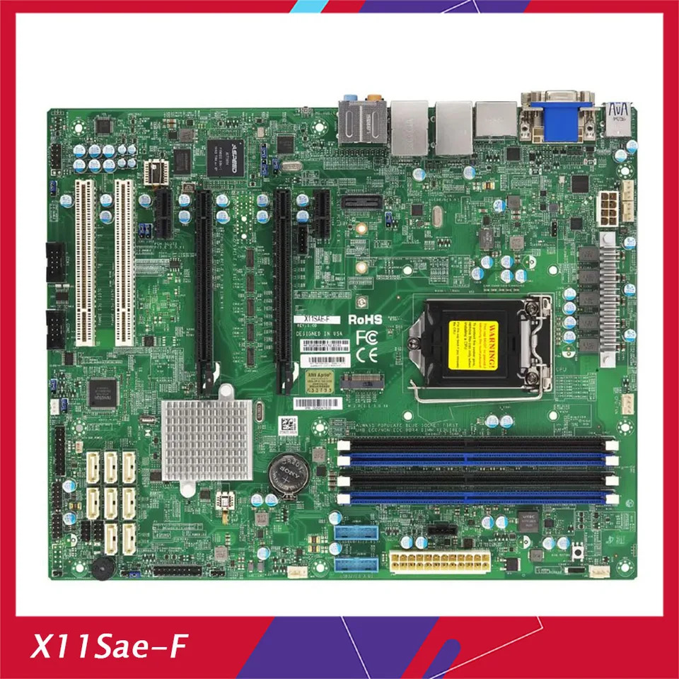 X11Sae-F 슈퍼마이크로 워크스테이션 마더보드 C236 칩셋 제온 E3-1200 v5 v6 6 세대 7 코어 i7 i5 i3 시리즈 LGA1151 DDR4