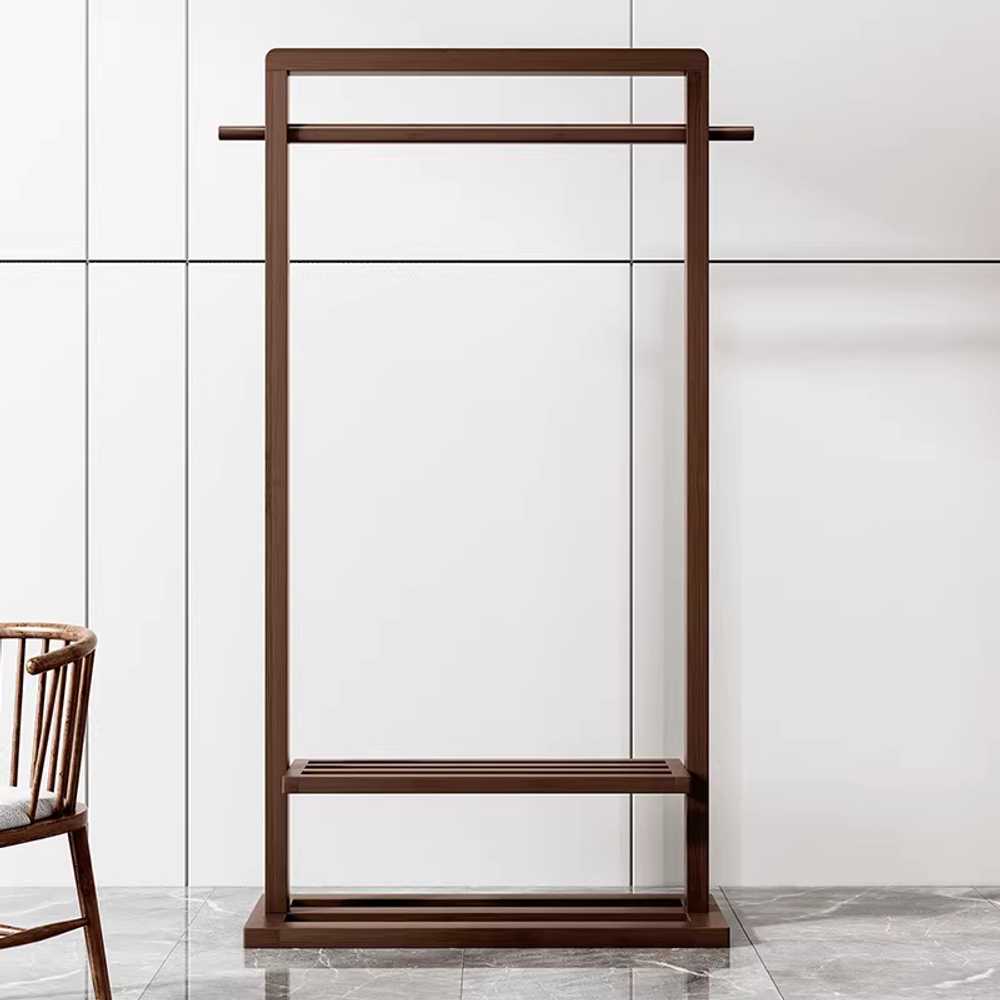 나무 행거 옷걸이 드레스룸 간이 코트 의류 거는 랙 65cm - 상세 이미지 5