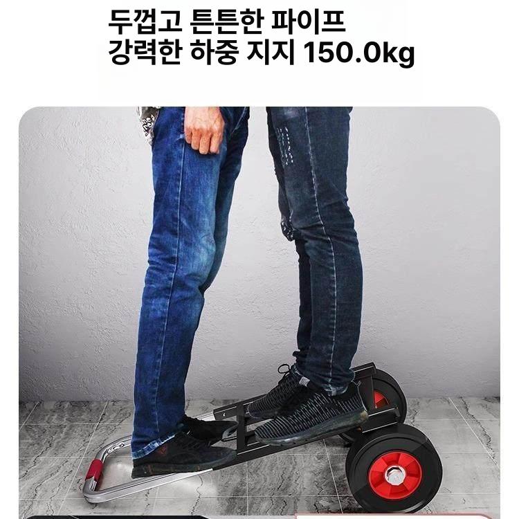 택배 수레 바퀴 계단 핸드카트 산업용 대차 창고 대형 짐카트 물류 - 상세 이미지 3