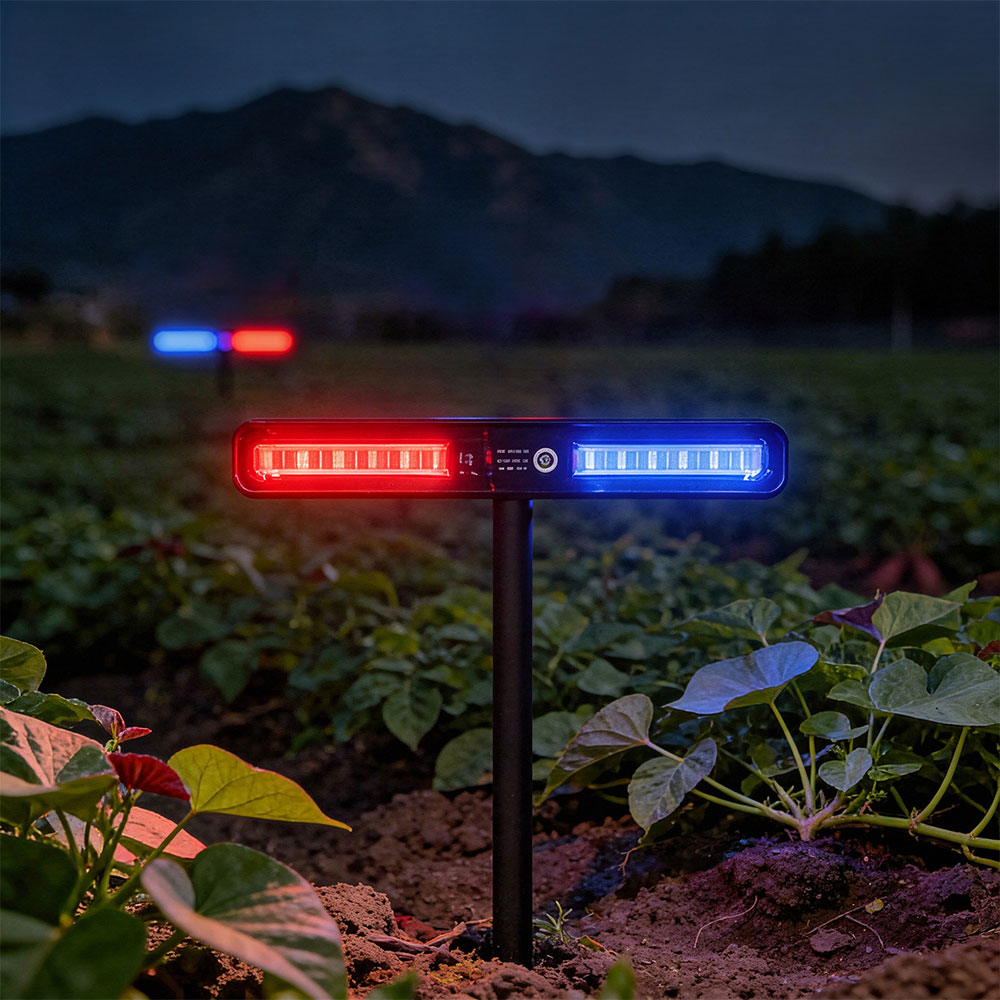 [1+1]야생동물퇴치 경광등 태양광 LED 멧돼지 경고등 고라니 퇴치기 쏠라 싸이키 - 상품 이미지