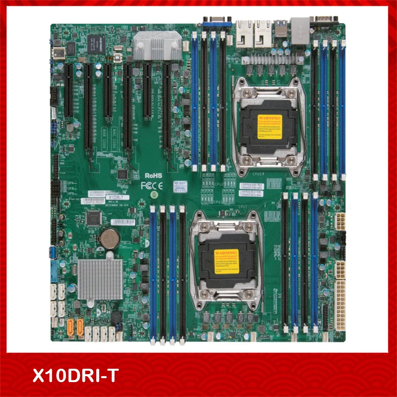 슈퍼마이크로오리지널 데스크탑 마더보드 X10DRI-T DDR4 지지대 E3-2600 V3 CPU 고품질