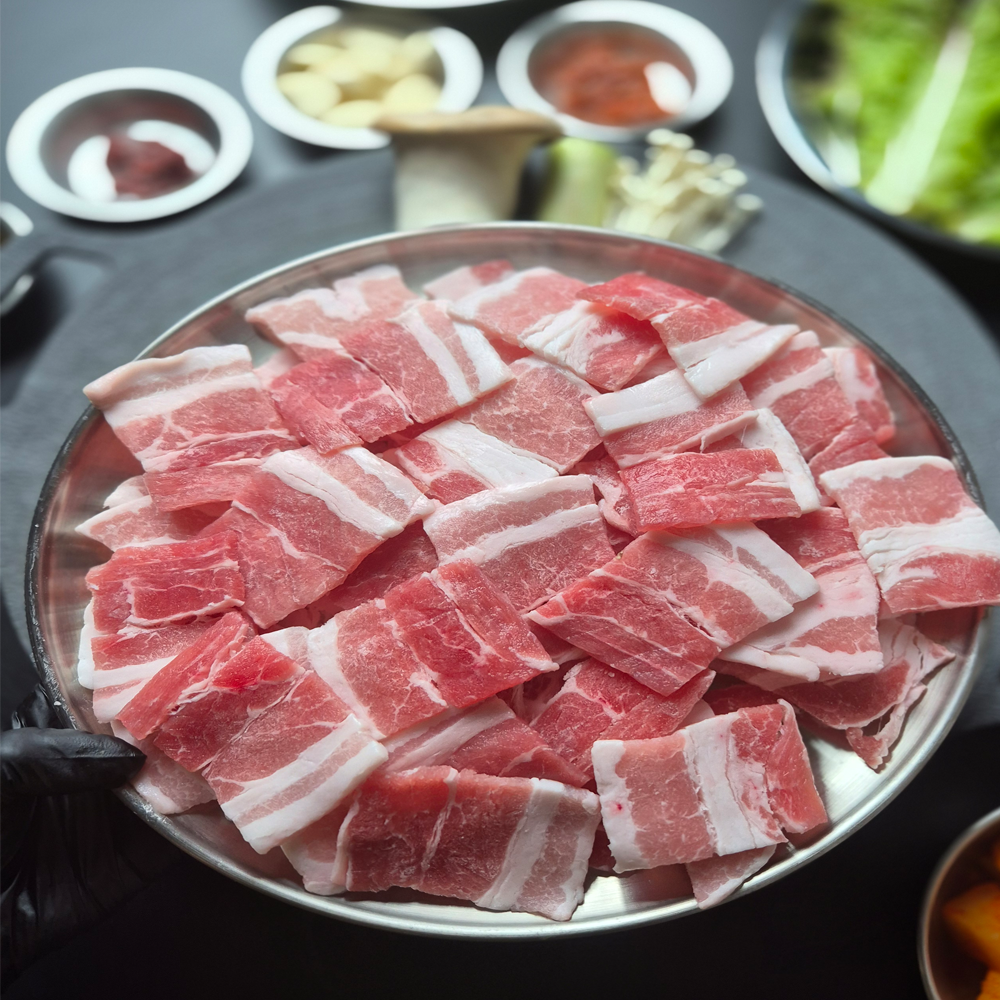 냉동삼겹살 냉삼 구이용 한입 대패 삼겹살 500g 1kg - 상세 이미지 4