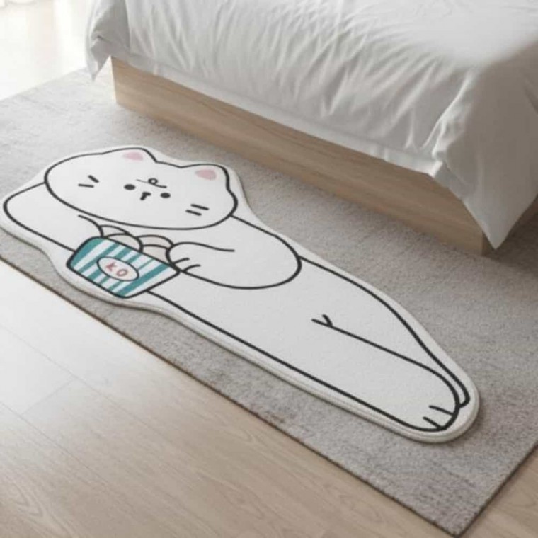 거실 침대 러그 40x120cm 침대밑발매트 롱매트 침대밑러그