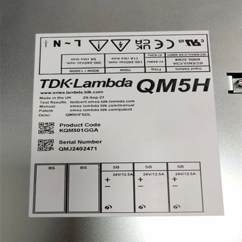 TDK-LAMBDA 전원공급장치 QM5H KQM501GGA QMJ2402471 신