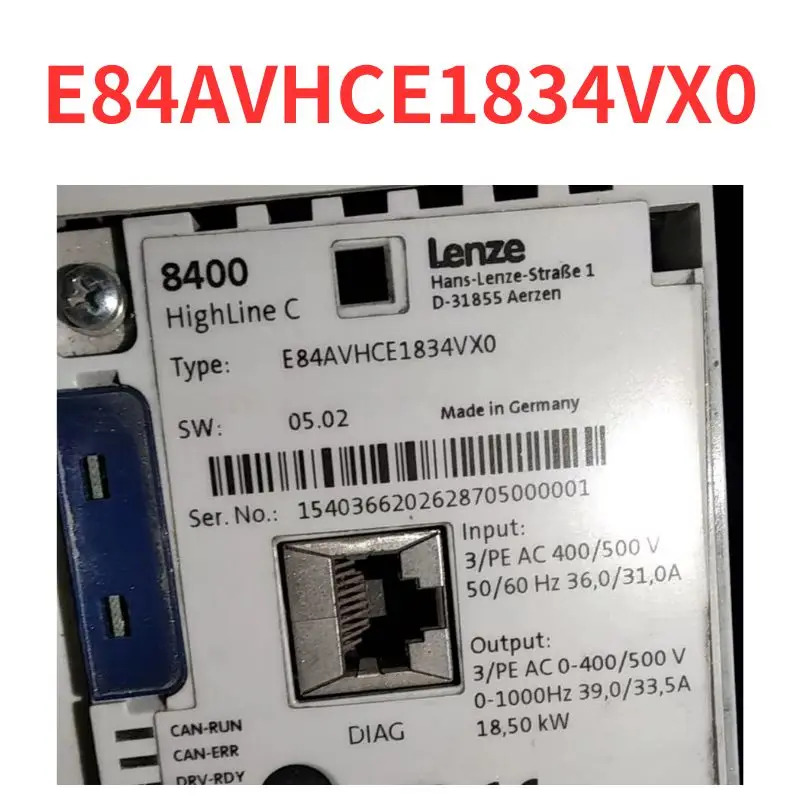 리퍼 E84HCE1834VX0 주파수 변환기 완료
