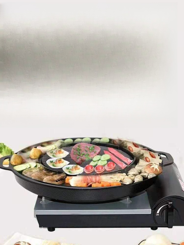 돌판 주물불판 전골 식당 맥반석 고기불판 석판 구이팬 돌구이판 돌불판 - 상세 이미지 3