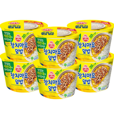 오뚜기 컵밥 참치마요덮밥 계란국 252g X 6개