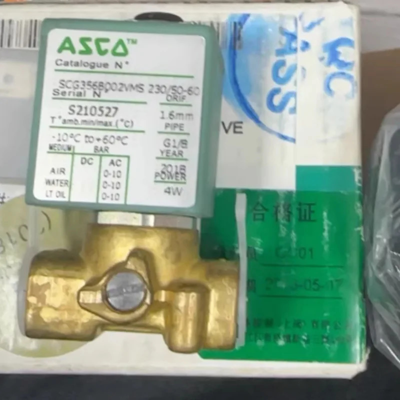 ASCO 솔레노이드 밸브 SCG356B002VMS 24VDC 또는 230VAC