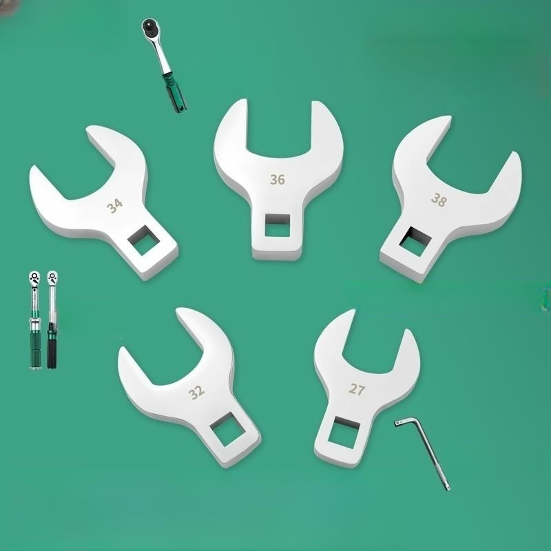 교체 토크렌치 라쳇 크로우풋 헤드 공구 래칫 소켓 인치 디지털 미터법 유압 어댑터 - 상품 이미지