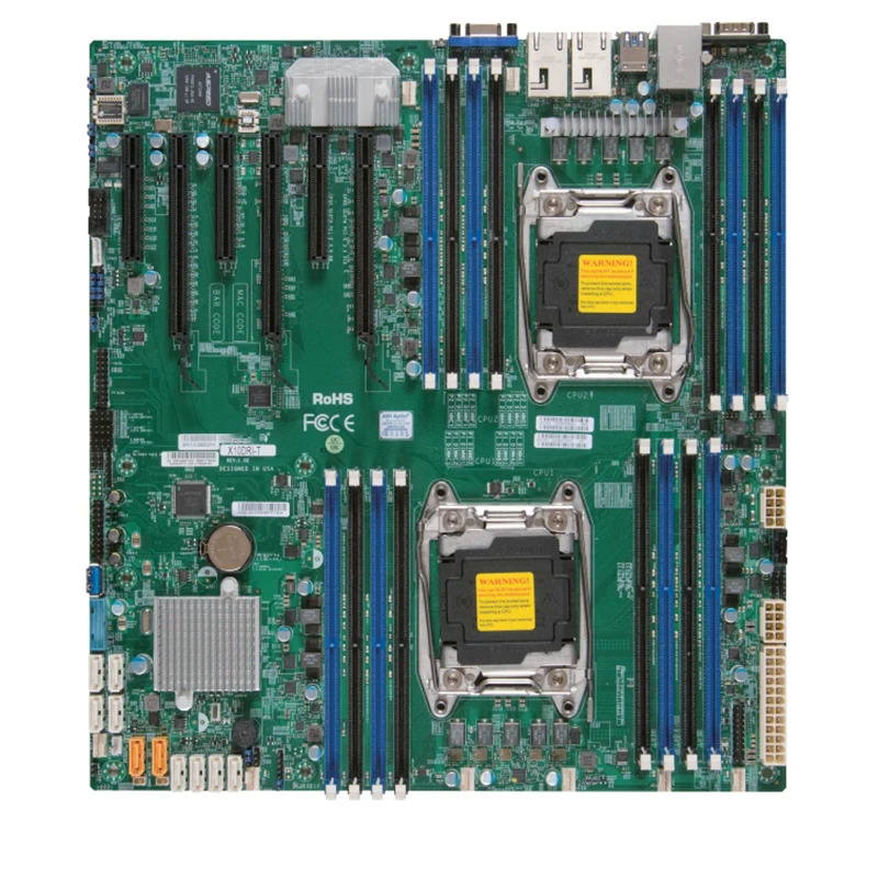 슈퍼마이크로오리지널 데스크탑 마더보드 X10DRI-T DDR4 지지대 E3-2600 V3 CPU 고품질