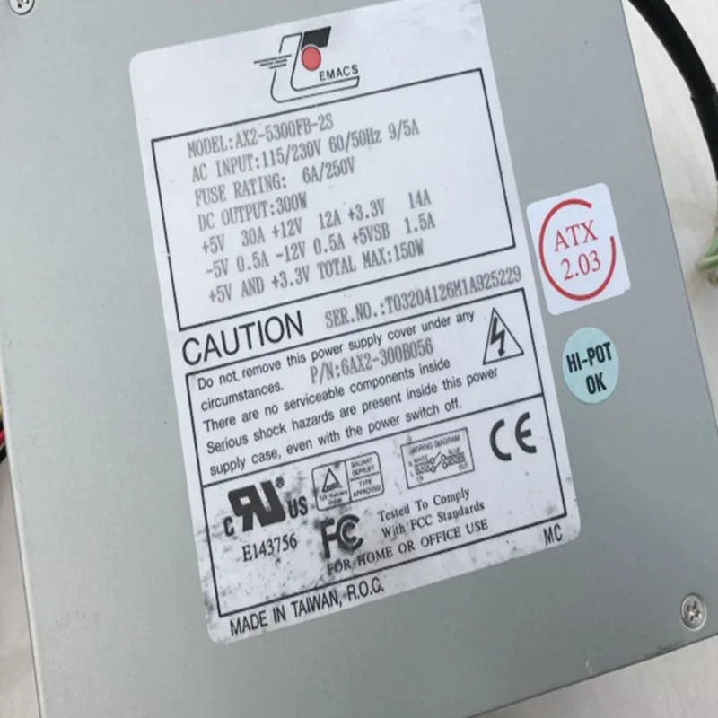 EMACS AX2-5300FB-2S 오리지널 전원공급장치 거신