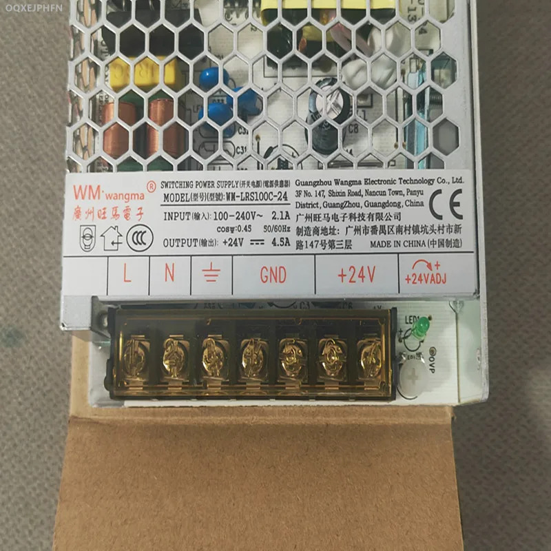 WANGM호환A 24V4.5A 100W 전원공급장치 WM-LRS100C-24 새 원본 WM-LRS100-24 교체