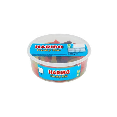 [해외]하리보 프리키 피쉬 구미 캔디 638g Haribo Gummy Candy Tub - Perfect for Parties and Snacking Filled