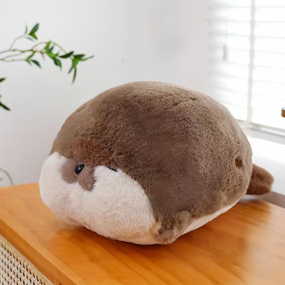 초밥 해달 쿠션 봉제인형 베개 사무실 낮잠 꿀잠 인테리어 소품 장식 블루 물개 40cm - 상세 이미지 2