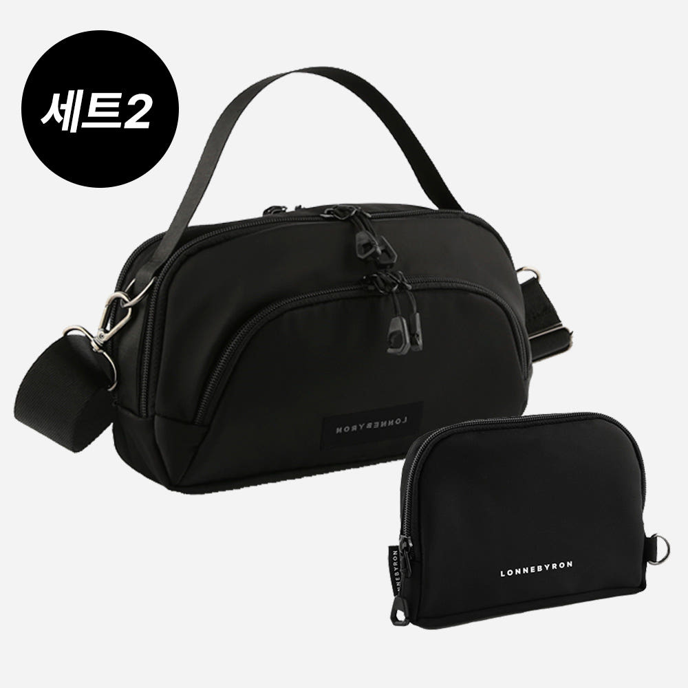 론네바이론 야키백 더블랙 + RFID파우치 세트