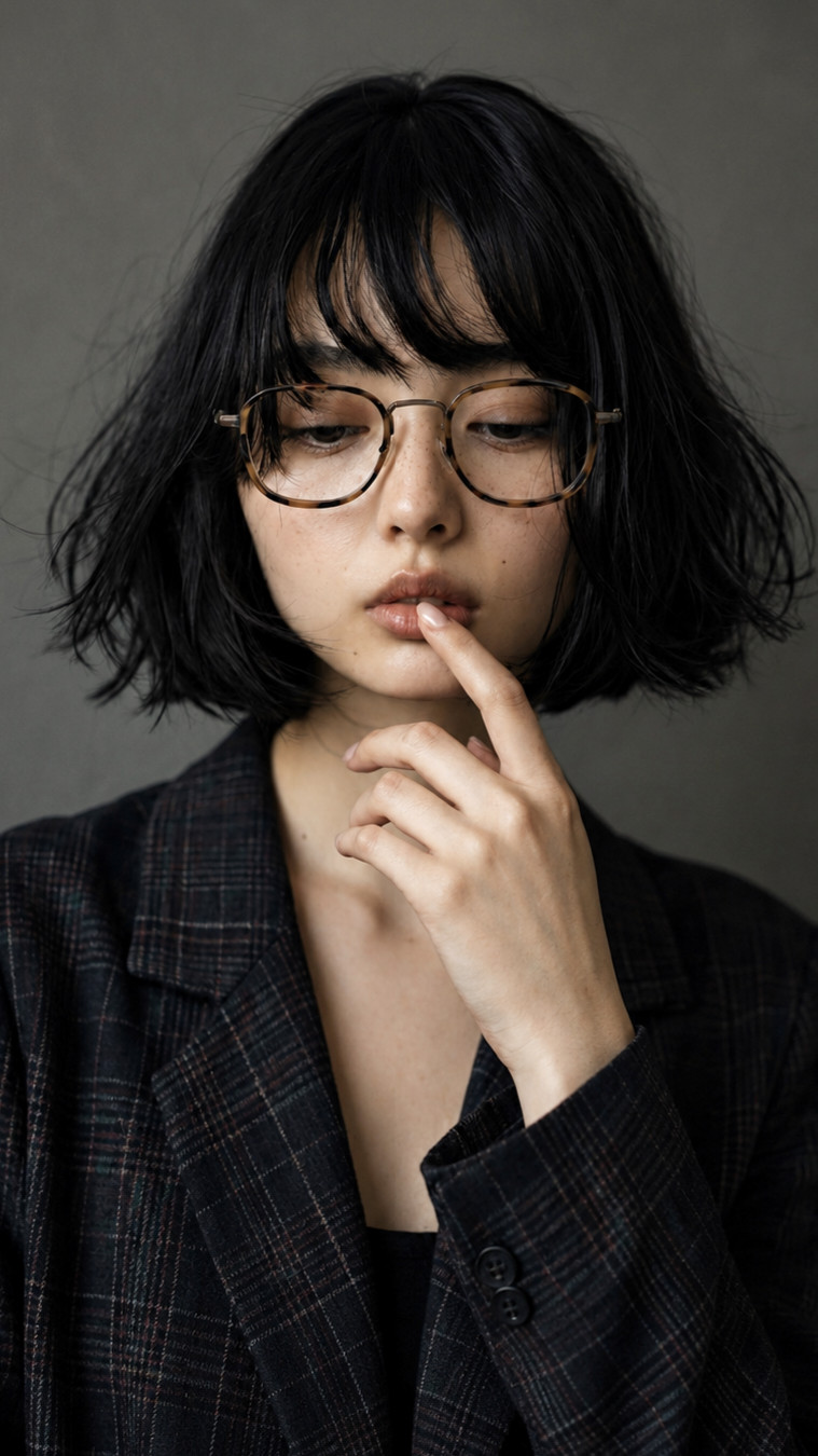 아키하루 1005 긱시크 티타늄 호피 뿔테안경 블루라이트차단 남자 여자 시력보호 패션 안경 판매처 상세 정보 이미지 4
