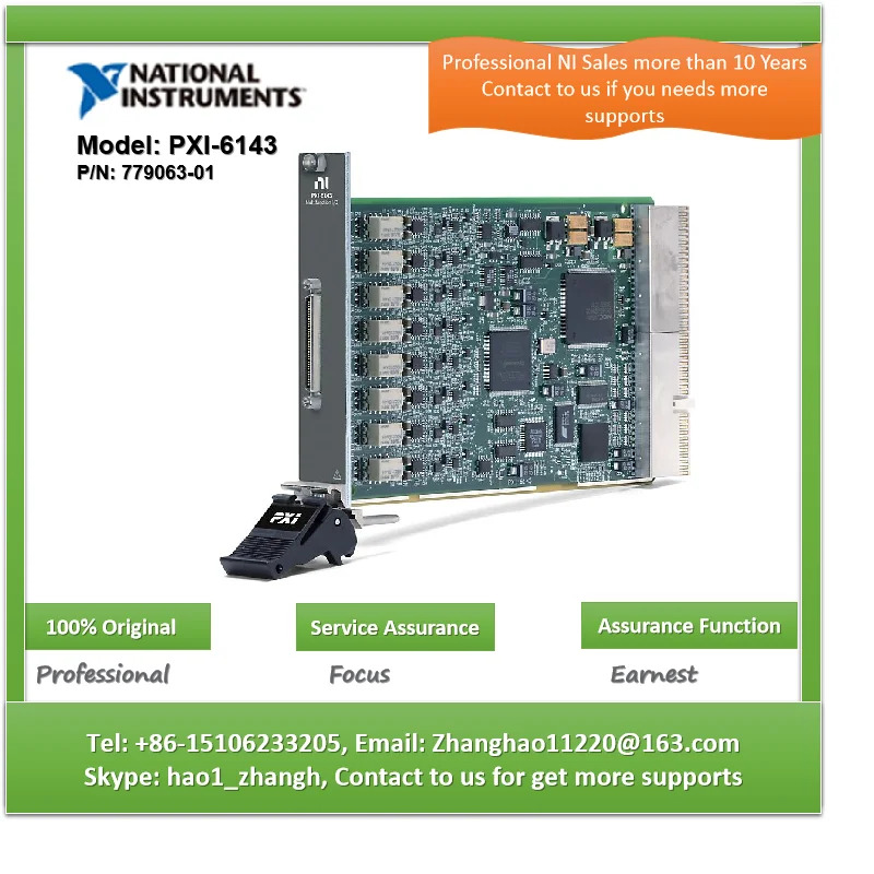 NI PXI-6143 779063-01 PXI DAQ 신호 조절