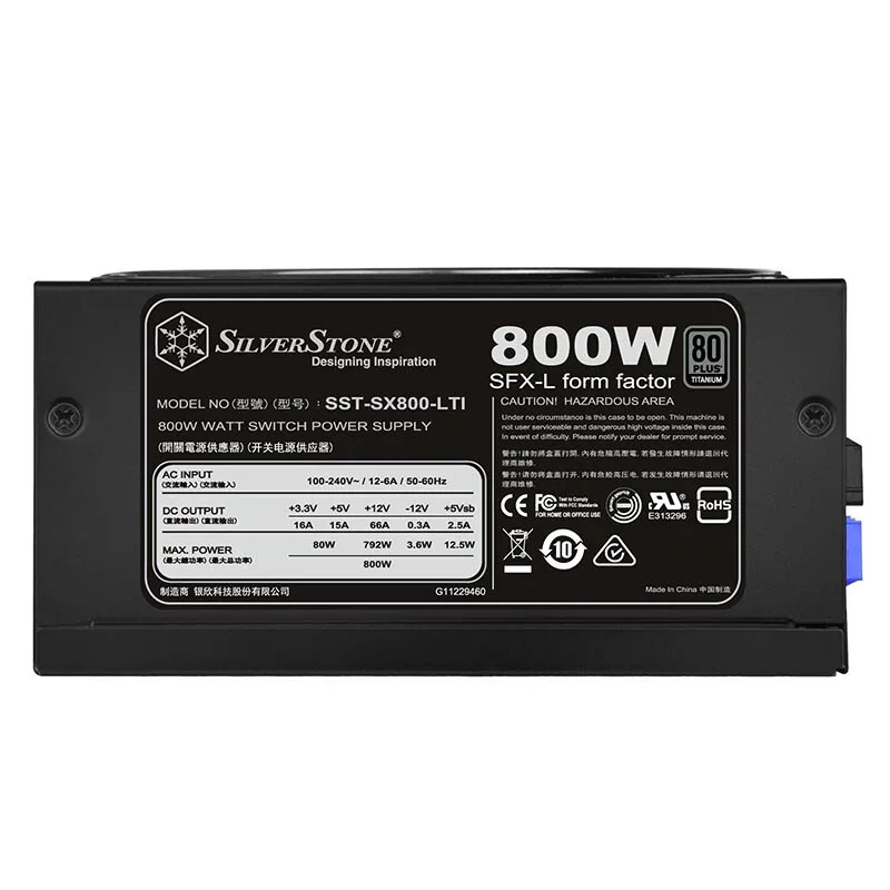 SST-SX800-LTISilverStone SX800 SFX-L 800W새 원본 전원공급장치