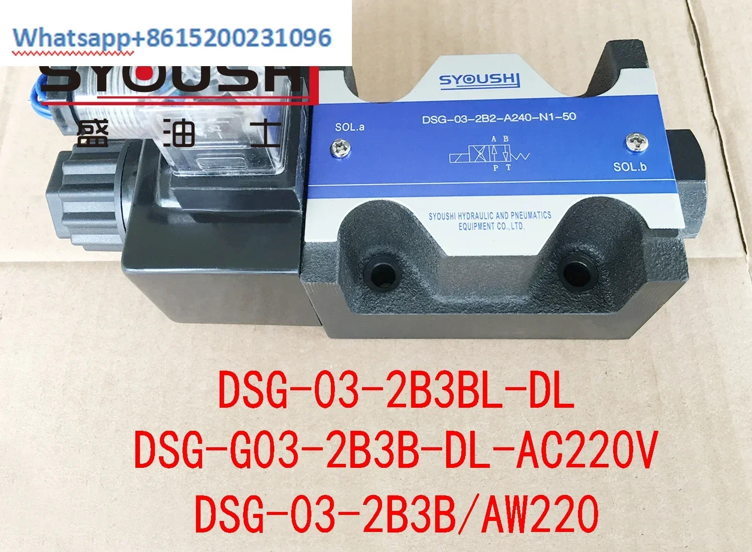 밸브 DSG-03-2B3BL-DL DSG-G03-2B3B-DL-AC220VDSG-03-2B3B AW220