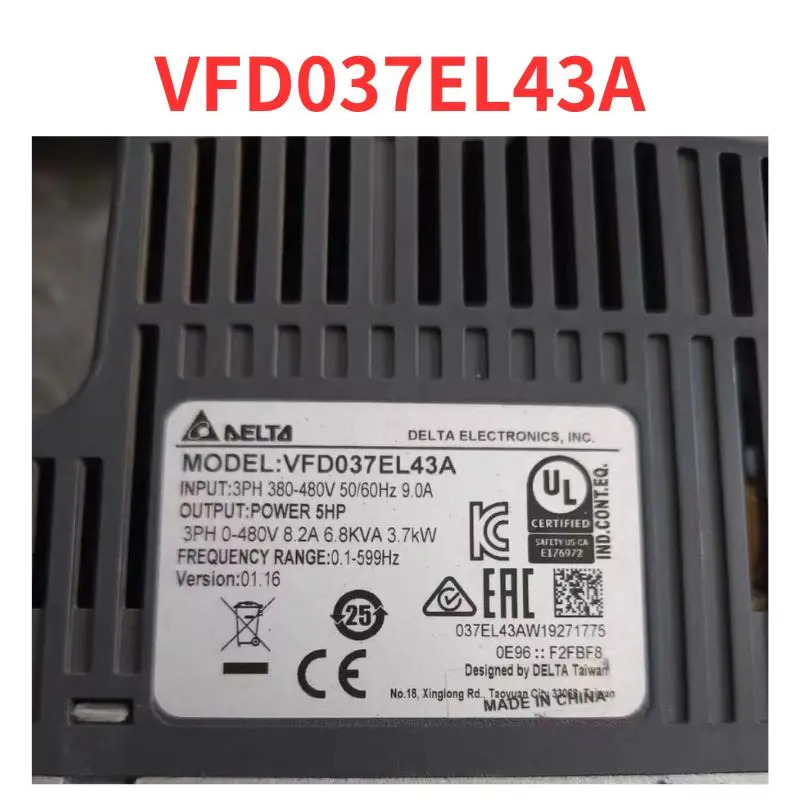 리퍼 완료 주파수 변환기 VFD037EL43A 신