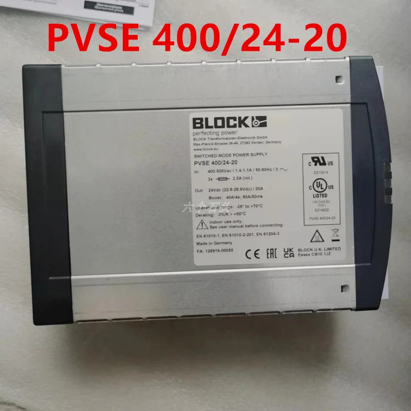 블록 24V 전원 모듈전원공급장치 PVSE 400/24-20 400 24-20 신