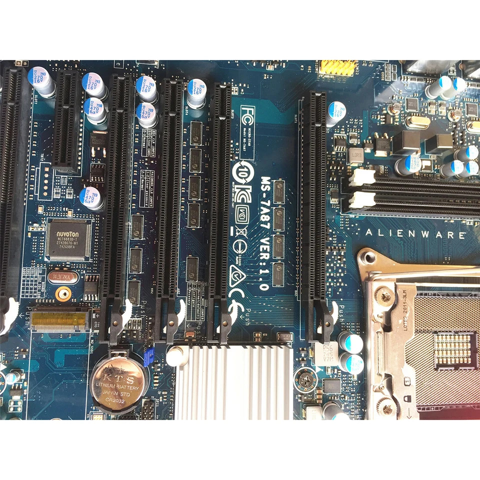 Dell Alienware Area 51 R4 R5 X299 2066 M.2 N4R4N THJX5 데스크탑 마더보드 MS-7A87 카드 후