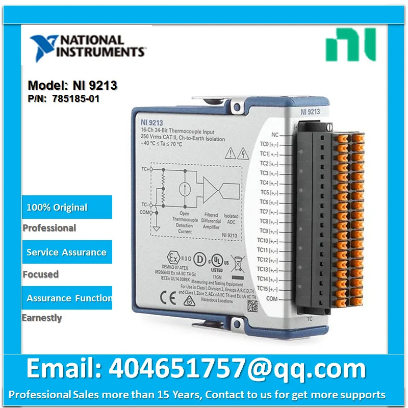 열전대 모듈 NI 9213 785185-01 16 TC