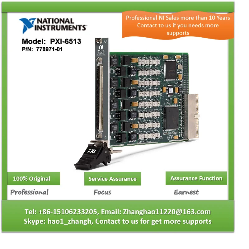 NI PXI-6513 778971-01 PXI 디지털 입출력 DAQ 신호 조절