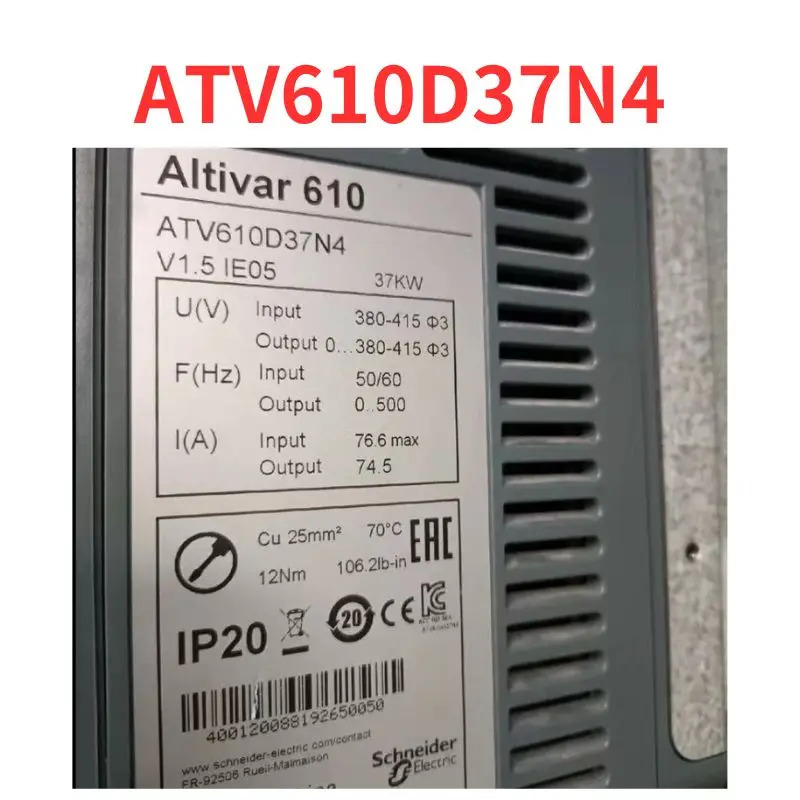 신형 ATV610D37N4 주파수 변환기 리퍼 완료