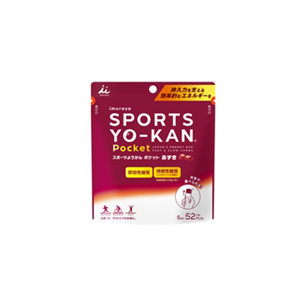 이무라야 짜먹는 팥 양갱 등산 싸이클 런닝 마라톤 자전거 스포츠 양갱 파워젤 포켓용 90g(5개입) - 상품 이미지