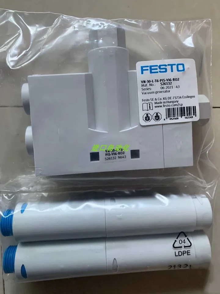 FESTO 진공 발생기 VN-30-L-T6-PI5-VI6-RO2 526132 포장