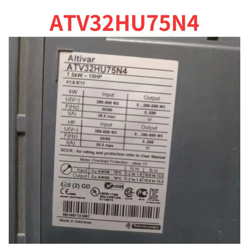 리퍼 완료 주파수 변환기 신 ATV32HU75N4