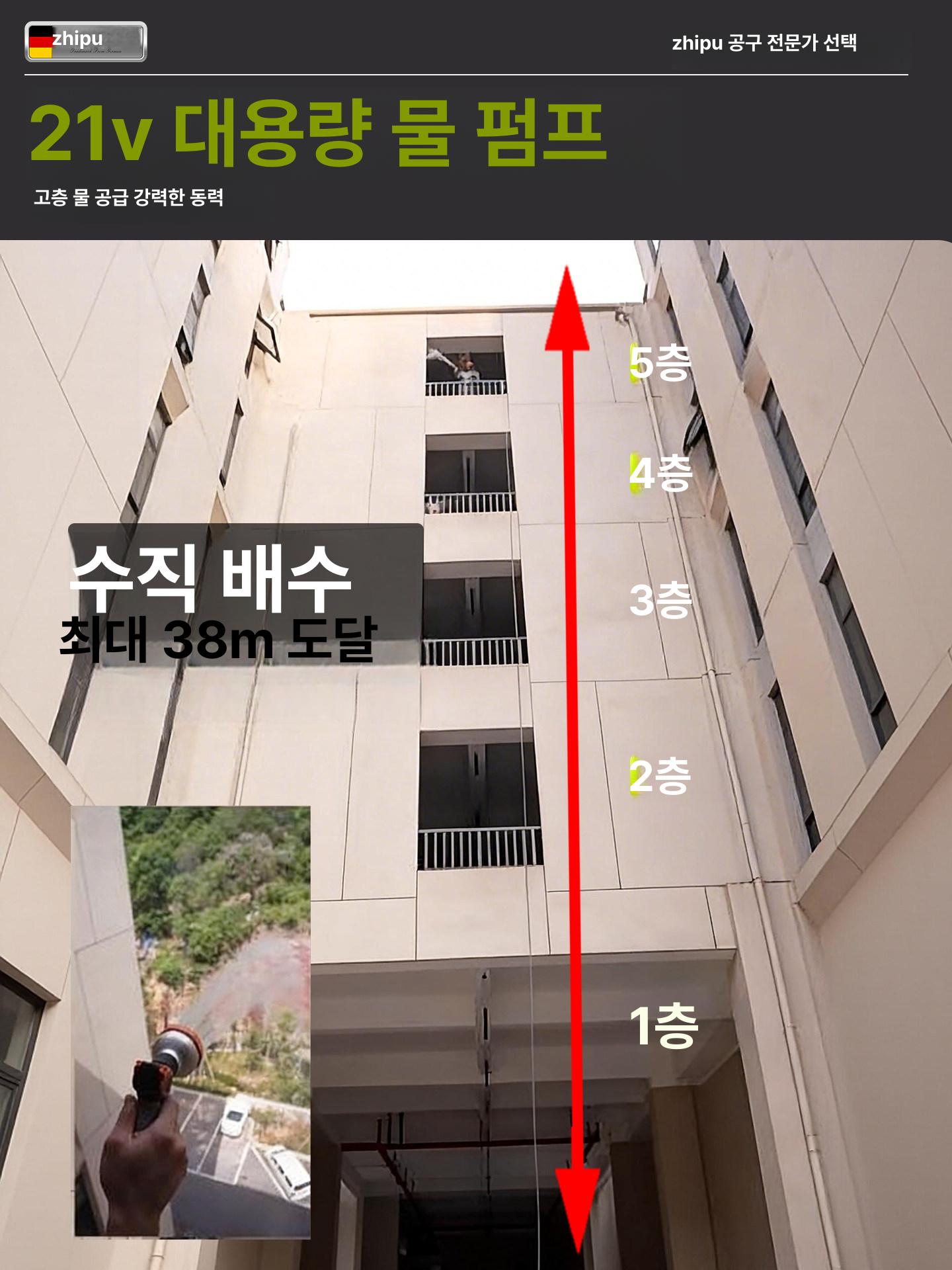 무선 충전 양수기 수중펌프 급수 식물분무 세차 원예 농업용 지하수 워터펌프 모터 - 상세 이미지 2