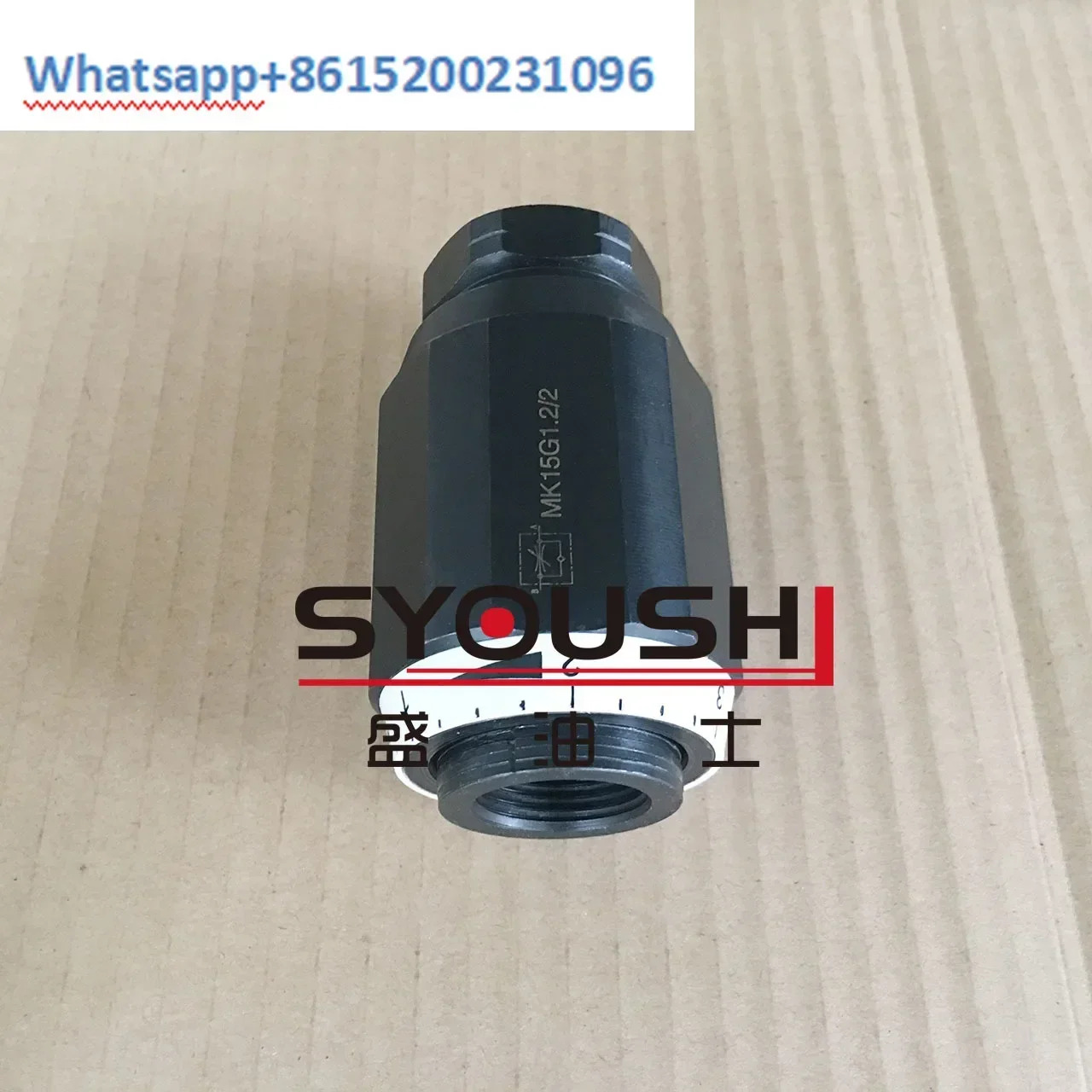 SYOUSHI 유압 스로틀 밸브 MK6G1.2 MK8G1.2 MK10G1.2 MK15G1.2 2