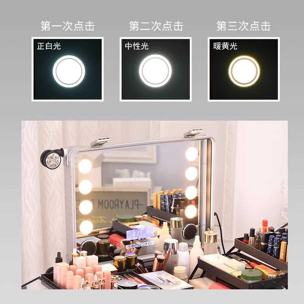 메이크업 박스 트롤리 출장 화장품 보관 수납 캐리어 24인치 - 상세 이미지 4