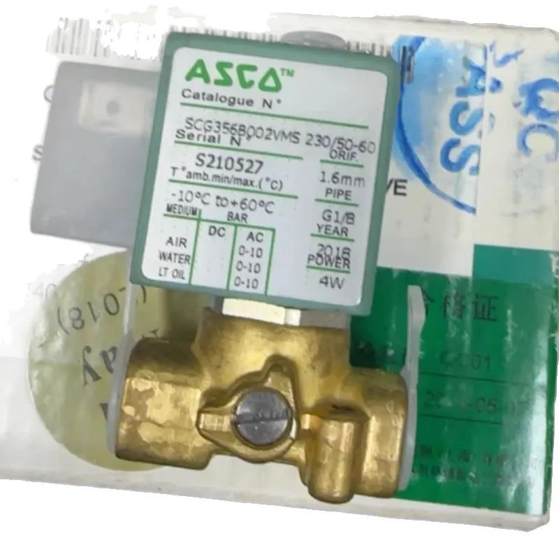 ASCO 솔레노이드 밸브 SCG356B002VMS 24VDC 또는 230VAC