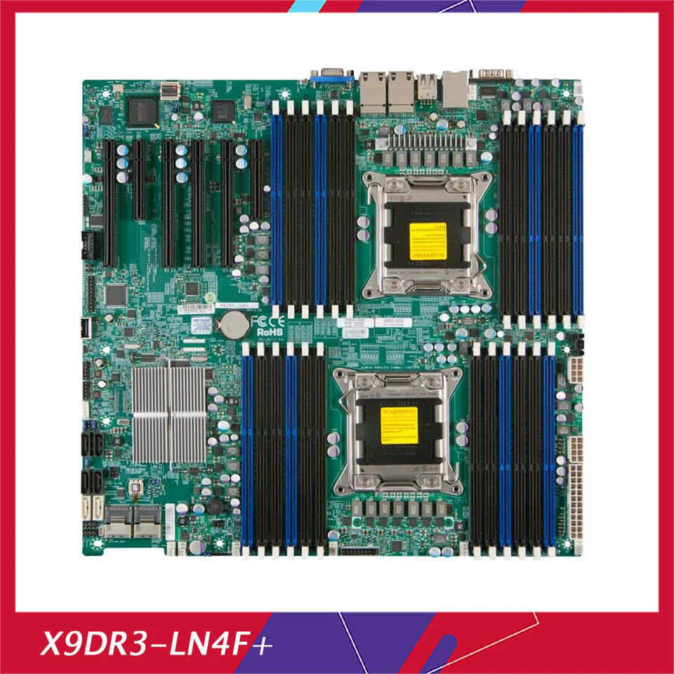 X9DR3-LN4F  슈퍼마이크로 PC 마더보드 LGA2011 E5-2600 V1 V2 패밀리 ECC DDR3