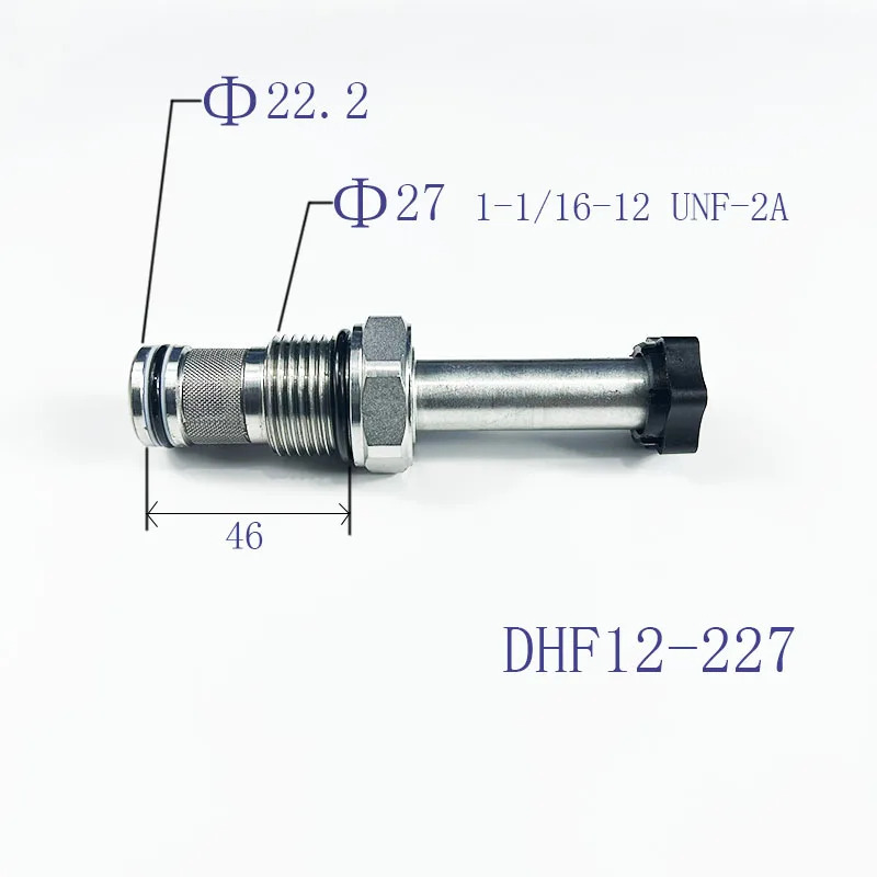 나사 삽입 2위치 양방향 상시 개방 DHF12-227 SV6-12-2NOSP 전자기 유압 밸브