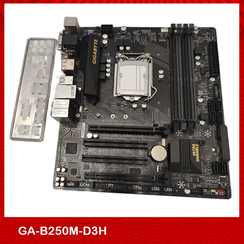 Motherboard For GA-B250M-D3H B250 LGA1151 4xDDR4 64GB Micro Fully Tested Good Quality