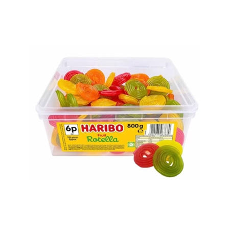 [해외]하리보 로텔라 구미 젤리 800g Haribo Gummy Candy Tub Perfect for Parties and Snacking Filled with You