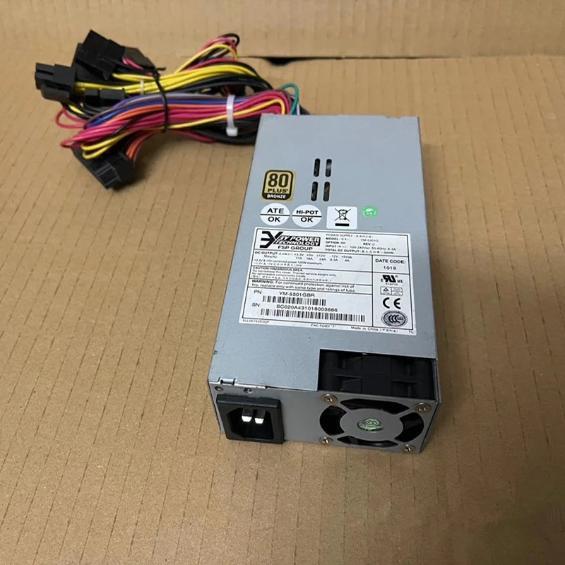 3Y Flex Small 1U 검정색 24핀 300W YM-5301G YM-5301GBR새 원본 전원공급장치