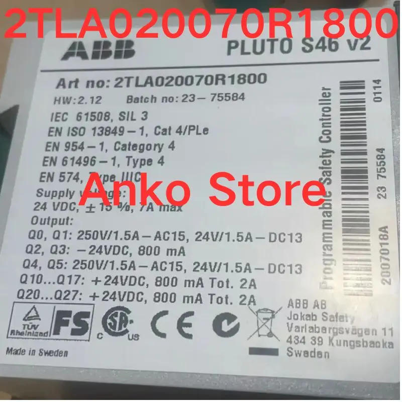 프로그래밍 가능PLC 2TLA020070R1800 신