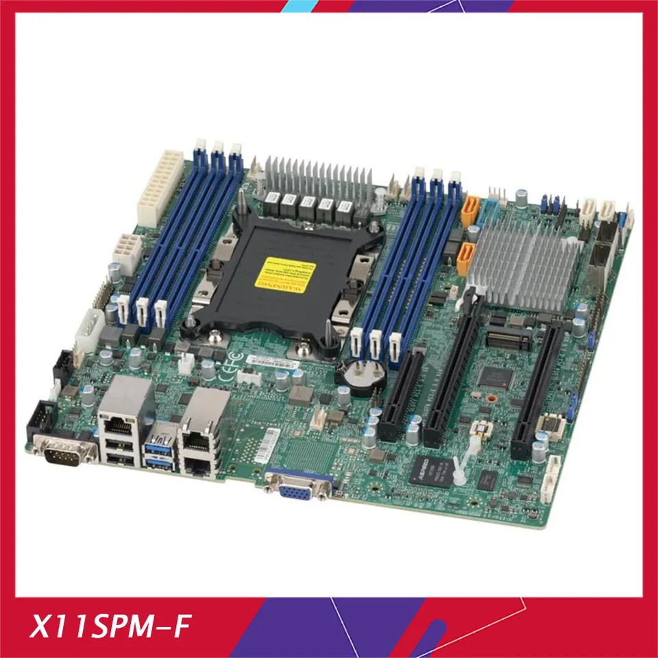 X11SPM-F 산업패키지 마더보드 Supermicro 단일 서버 C621 Micro GbE LAN SATA3 6Gbps DDR4 LGA-3647