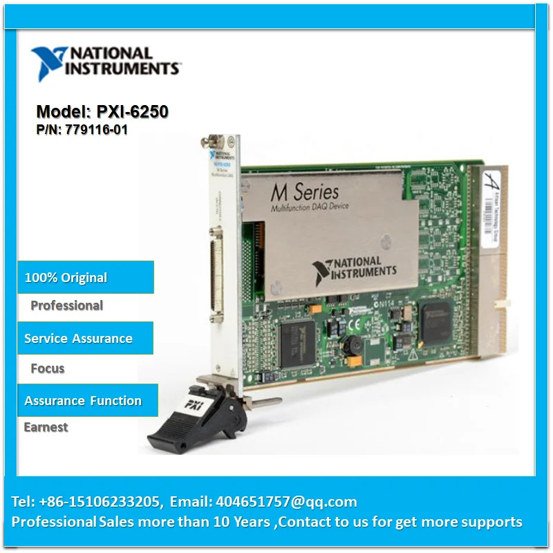 NI PXI-6250 779116-01 아날로그 I/O 관련 디지털 2 32 비트 카운트/세트 트리거 제공